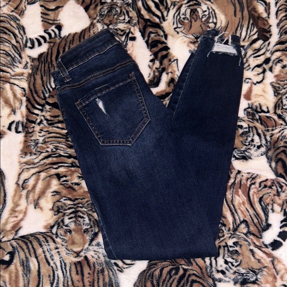 Women's Dark Blue Skinny Jeans